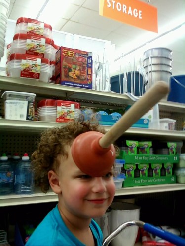 Jadon Using Mini Plunger